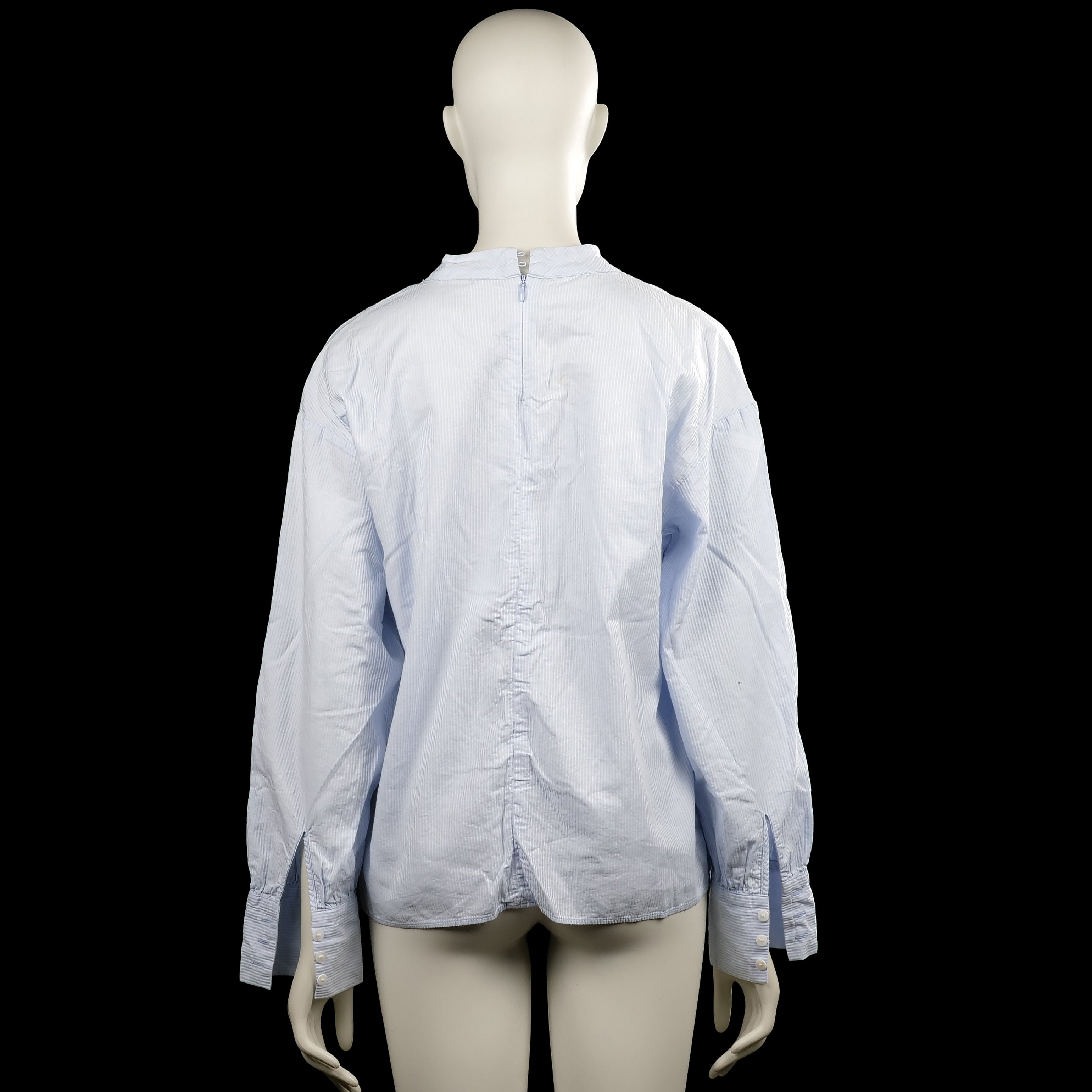 Blouse - Light Blue & White - Size 38