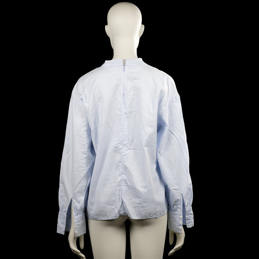 Blouse - Light Blue & White - Size 38
