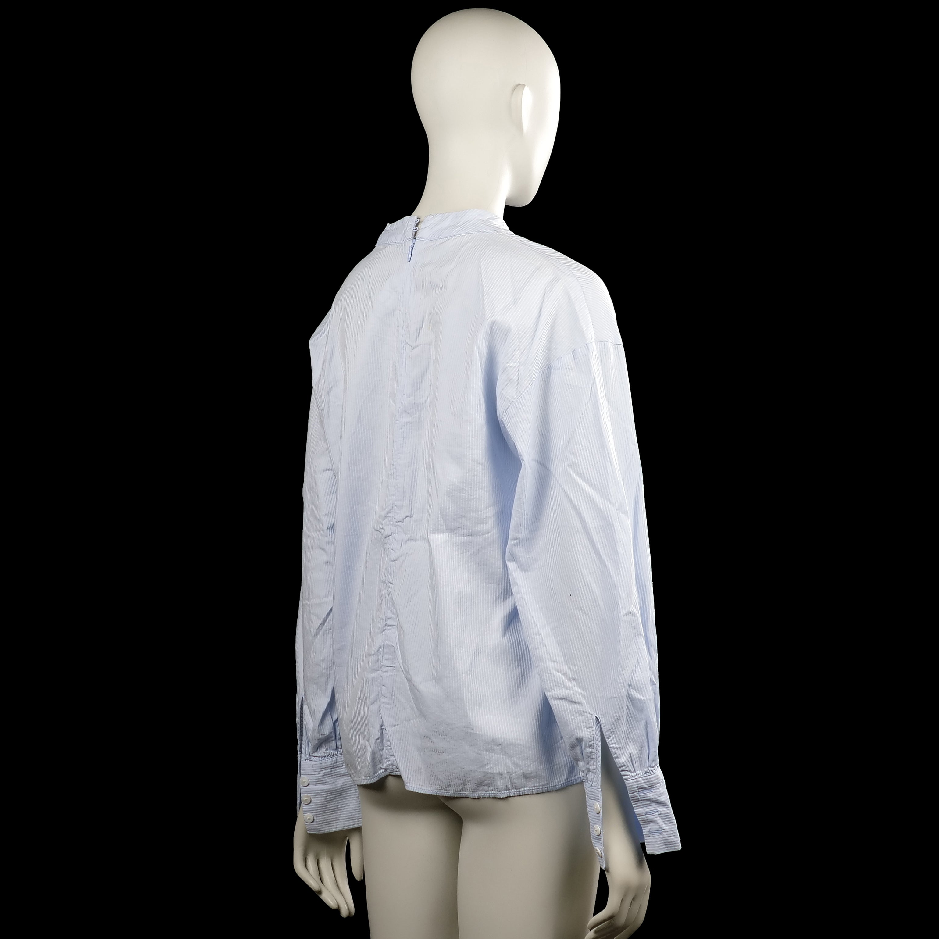 Blouse - Light Blue & White - Size 38
