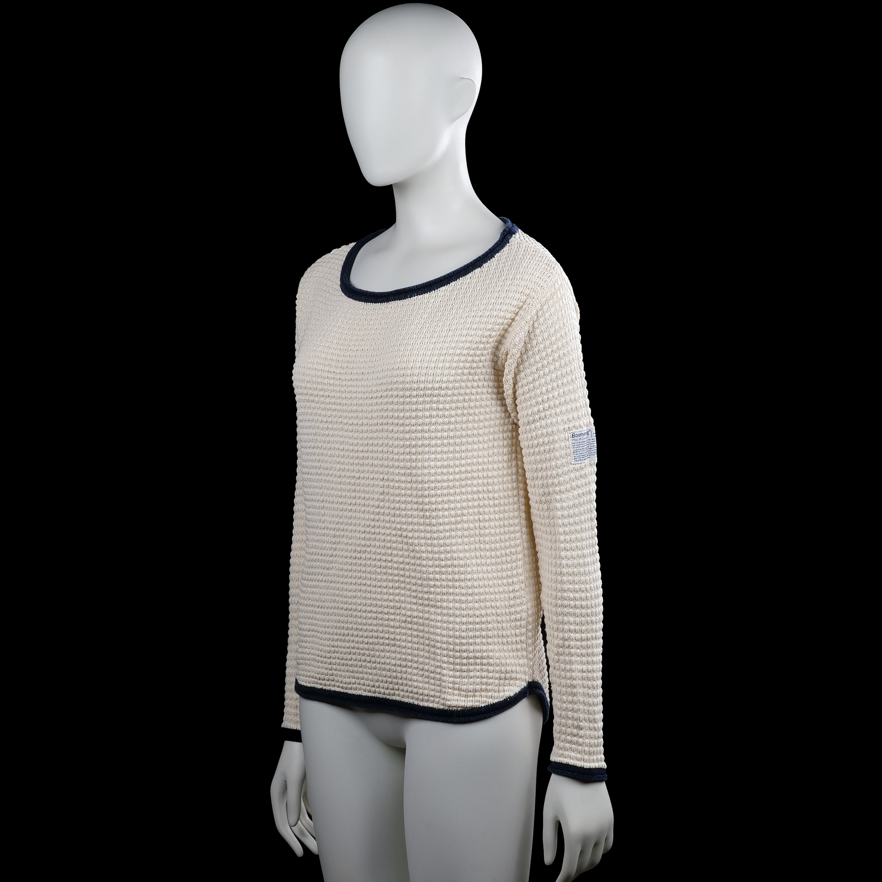 Sweater - Ivory & Navy - Size XS