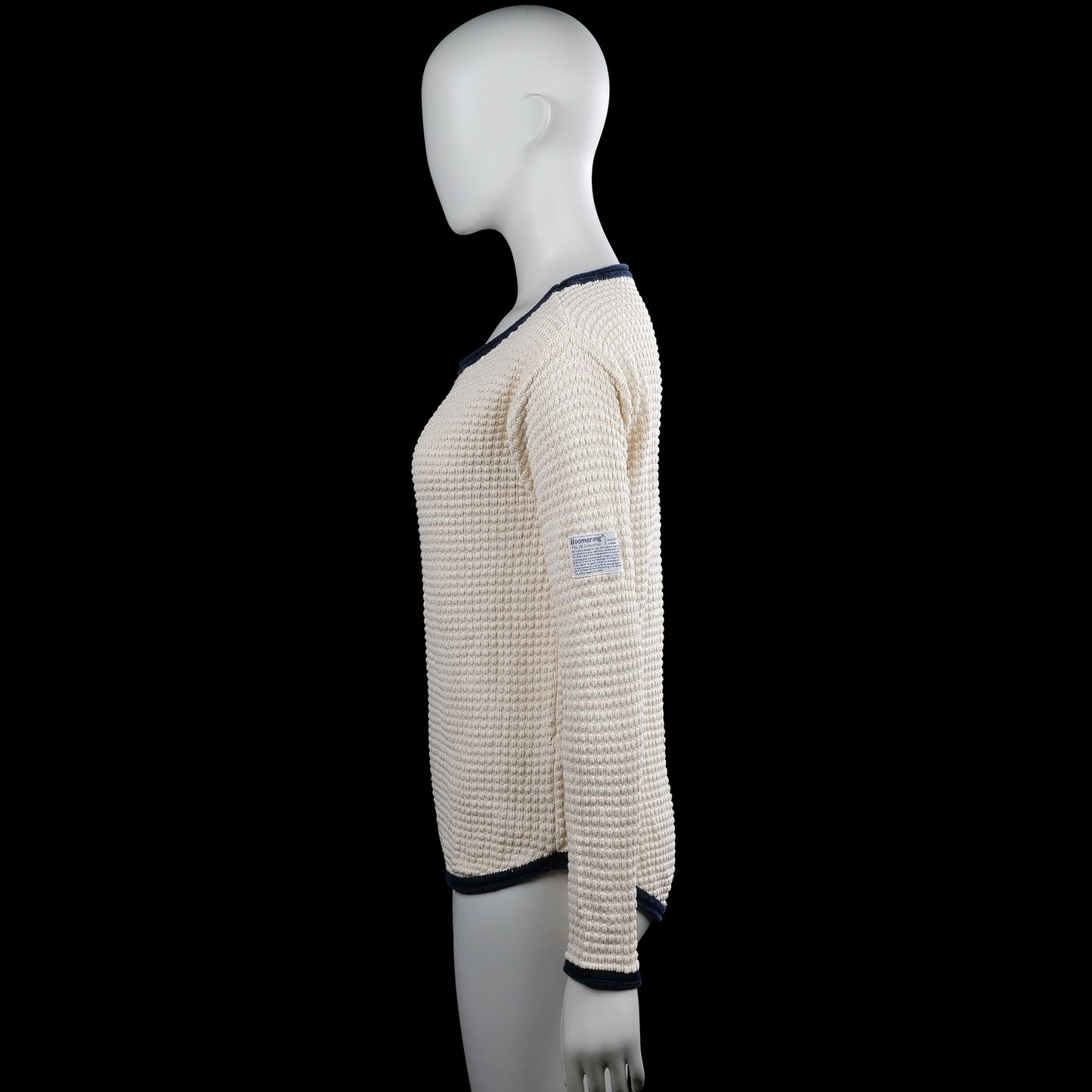 Sweater - Ivory & Navy - Size XS