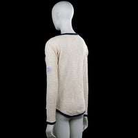 Sweater - Ivory & Navy - Size XS