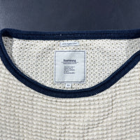 Sweater - Ivory & Navy - Size XS