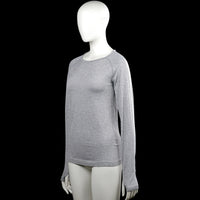 Long-sleeve top - Light Gray - Size 34, 36