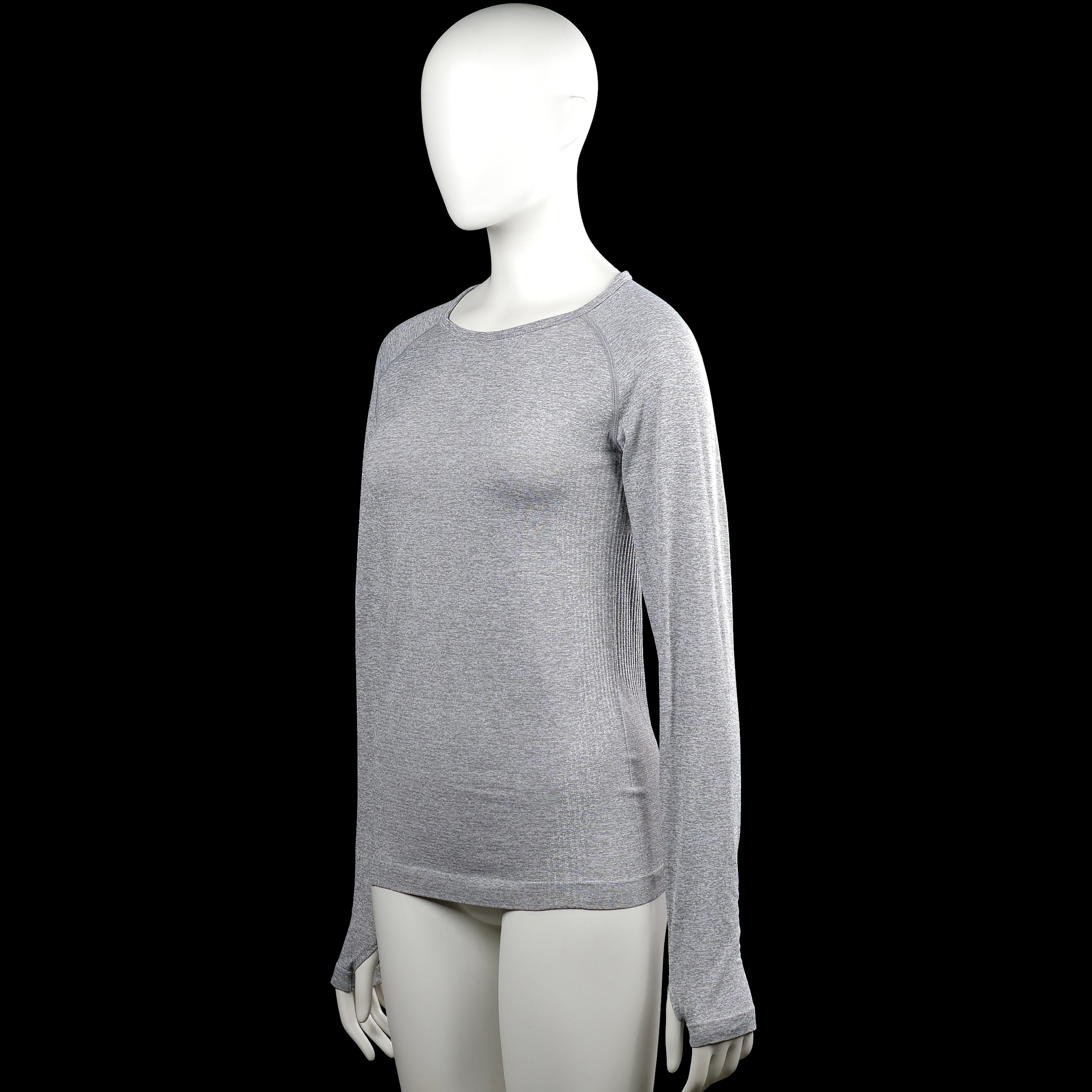 Long-sleeve top - Light Gray - Size 34, 36