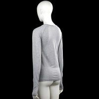 Long-sleeve top - Light Gray - Size 34, 36