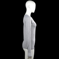 Long-sleeve top - Light Gray - Size 34, 36