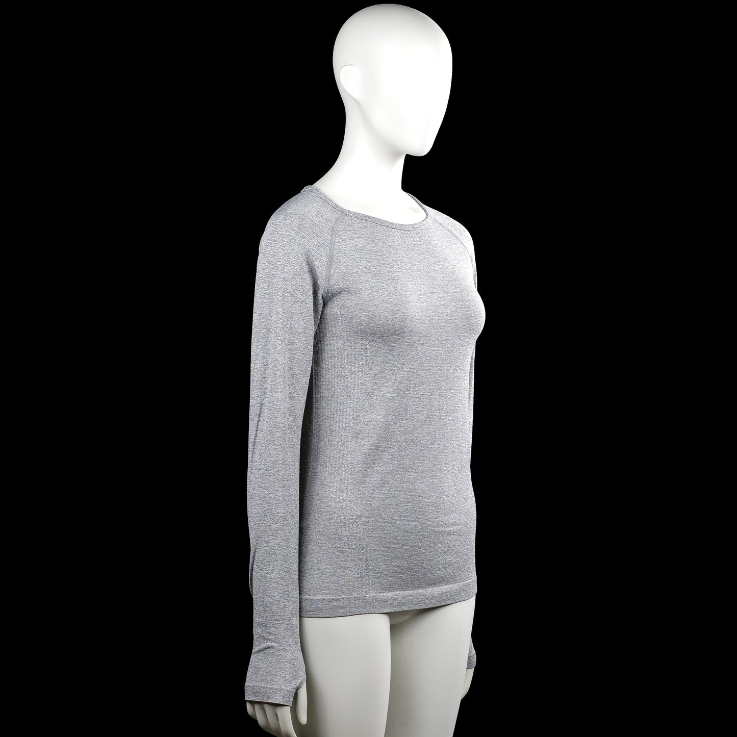 Long-sleeve top - Light Gray - Size 34, 36