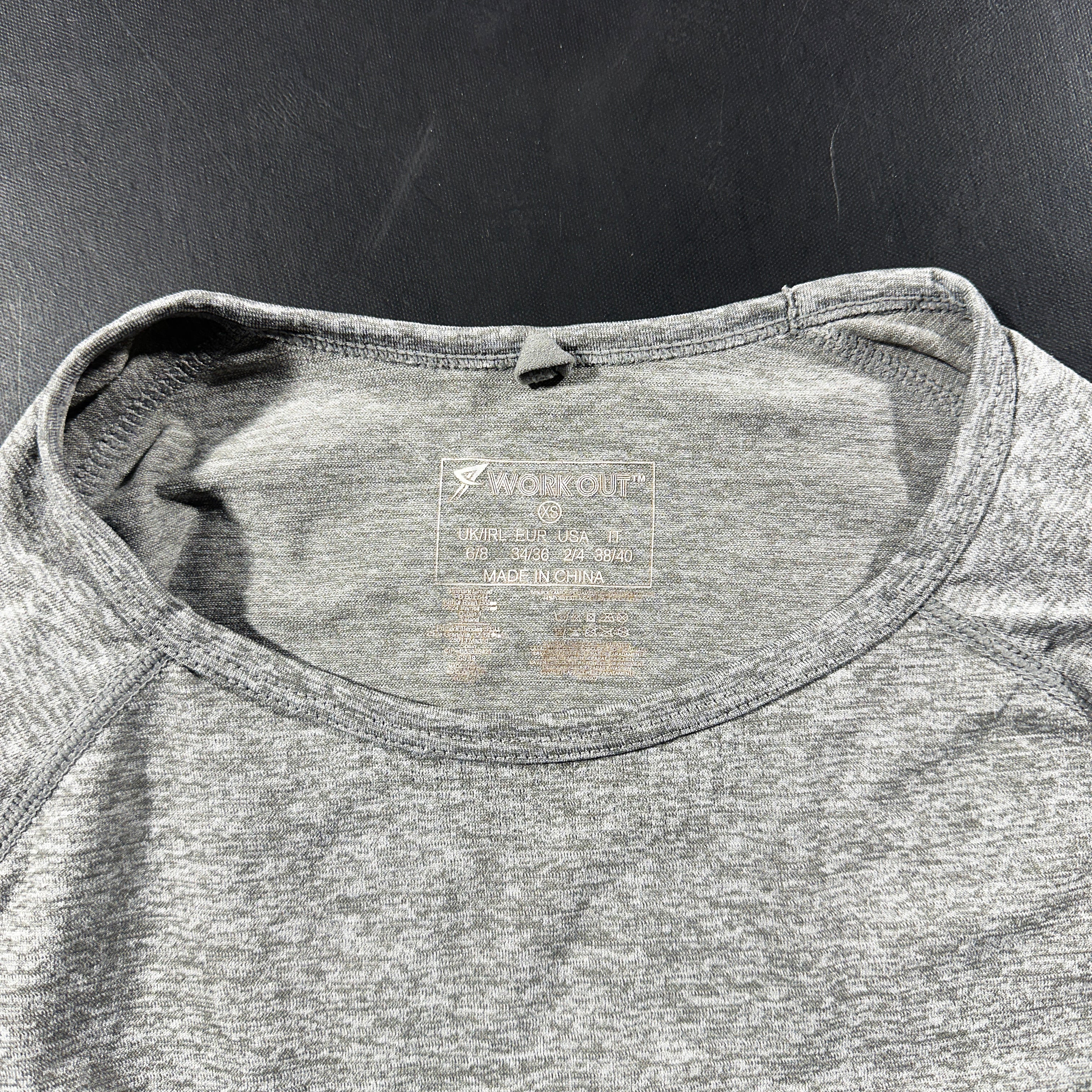 Long-sleeve top - Light Gray - Size 34, 36