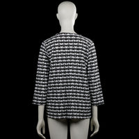 Long-sleeve top - Black & White - Size L