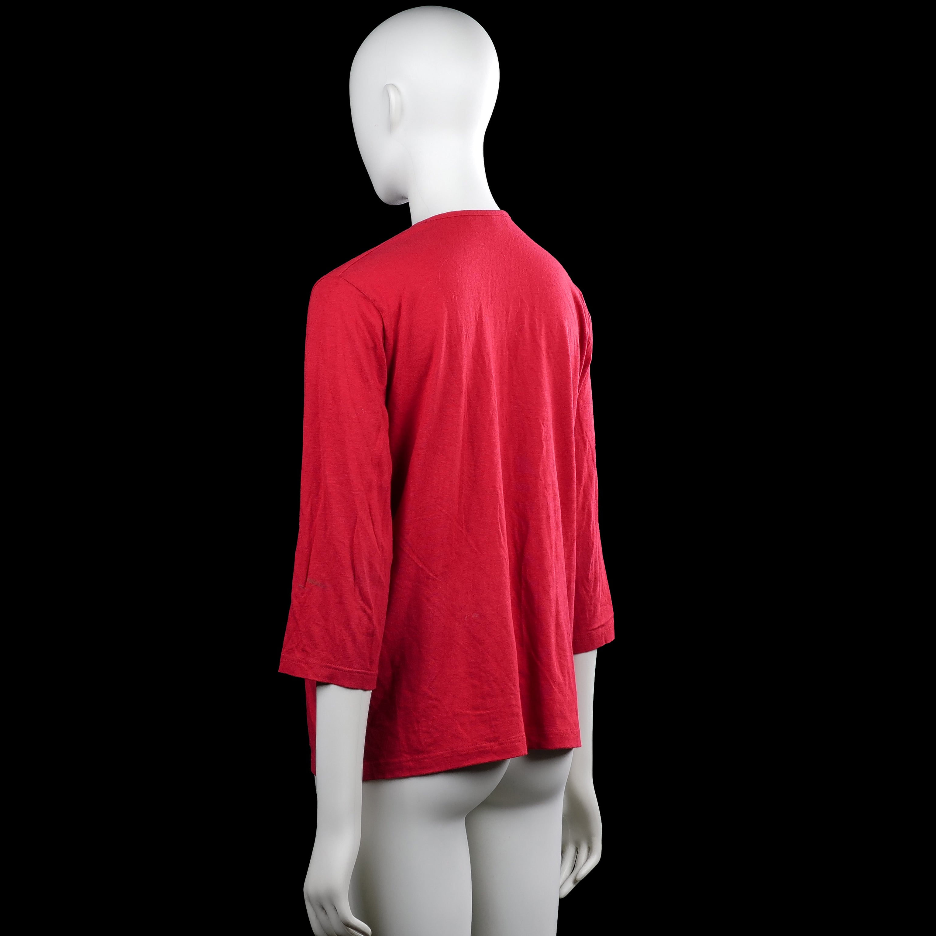 Long-sleeve top - Red & Black - Size 46, 48
