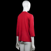 Long-sleeve top - Red & Black - Size 46, 48