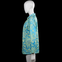 Tunic - Turquoise & Beige - Size XL