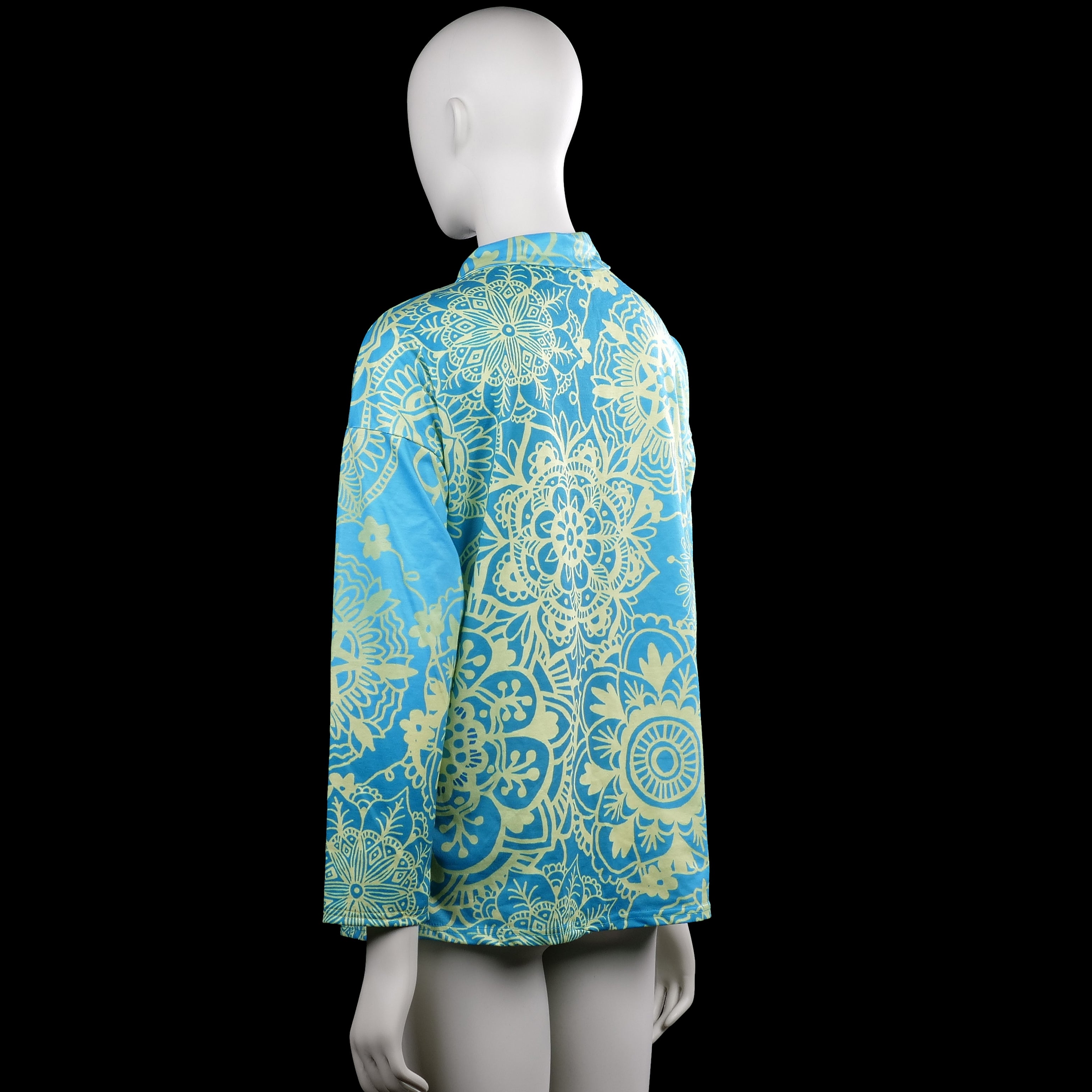 Tunic - Turquoise & Beige - Size XL