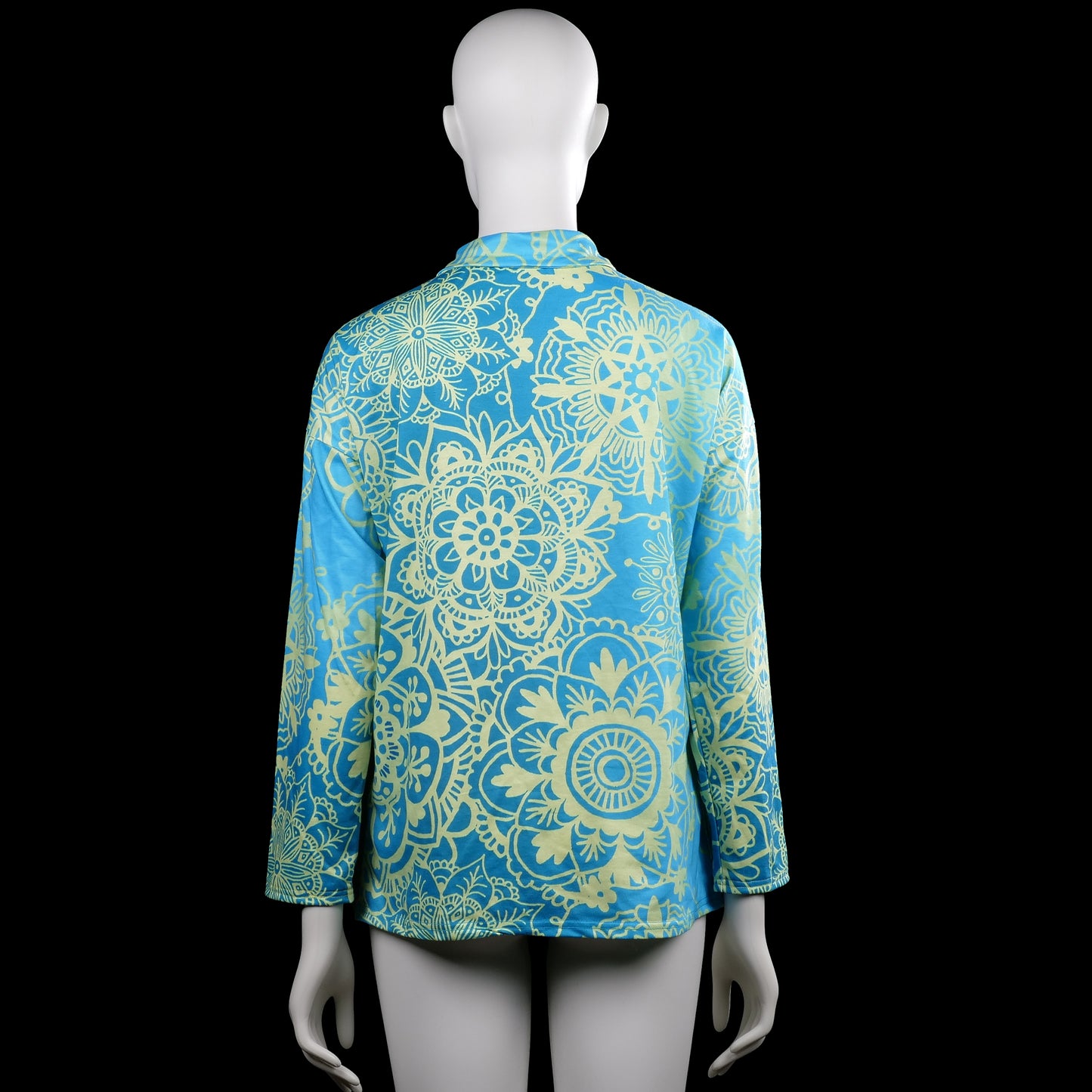Tunic - Turquoise & Beige - Size XL