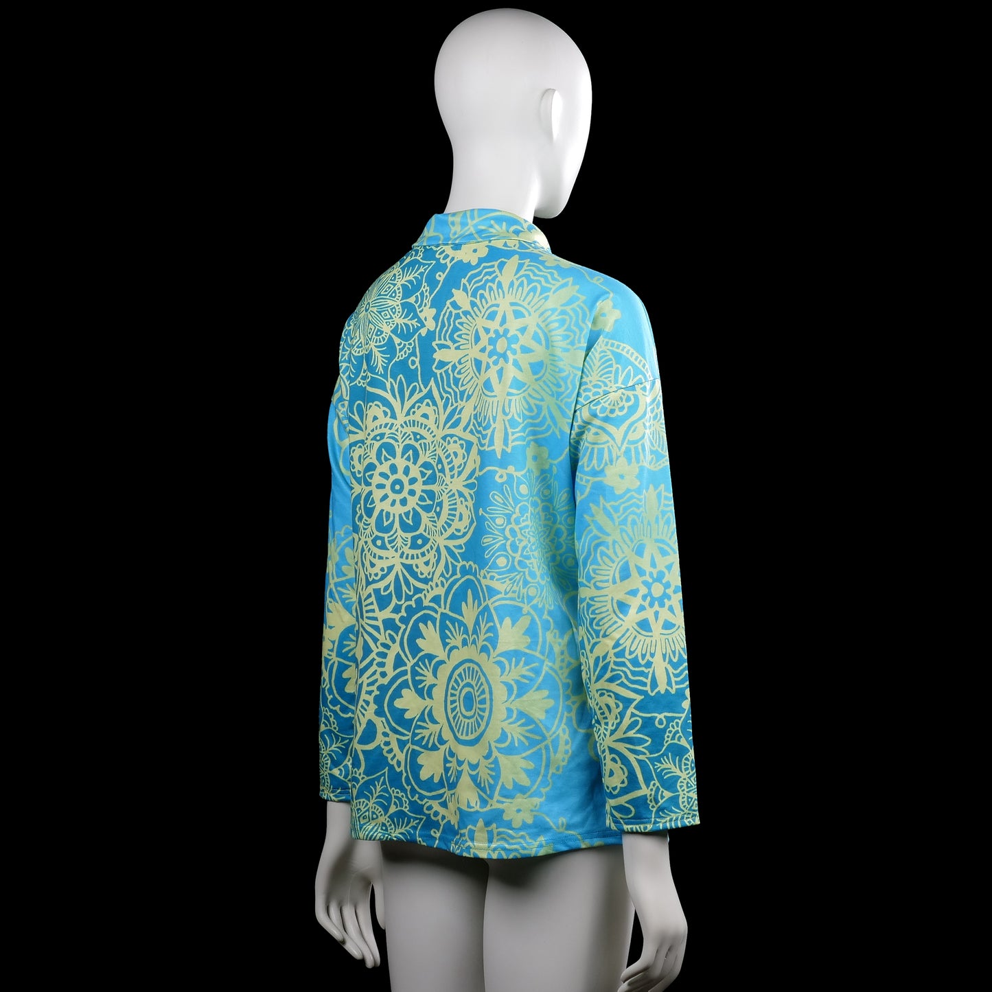 Tunic - Turquoise & Beige - Size XL