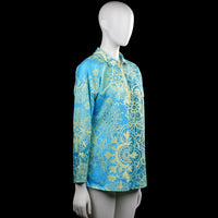 Tunic - Turquoise & Beige - Size XL