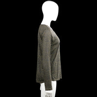 Long-sleeve top - Olive & Dark Gray - Size L