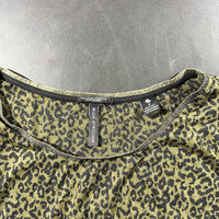 Long-sleeve top - Olive & Dark Gray - Size L