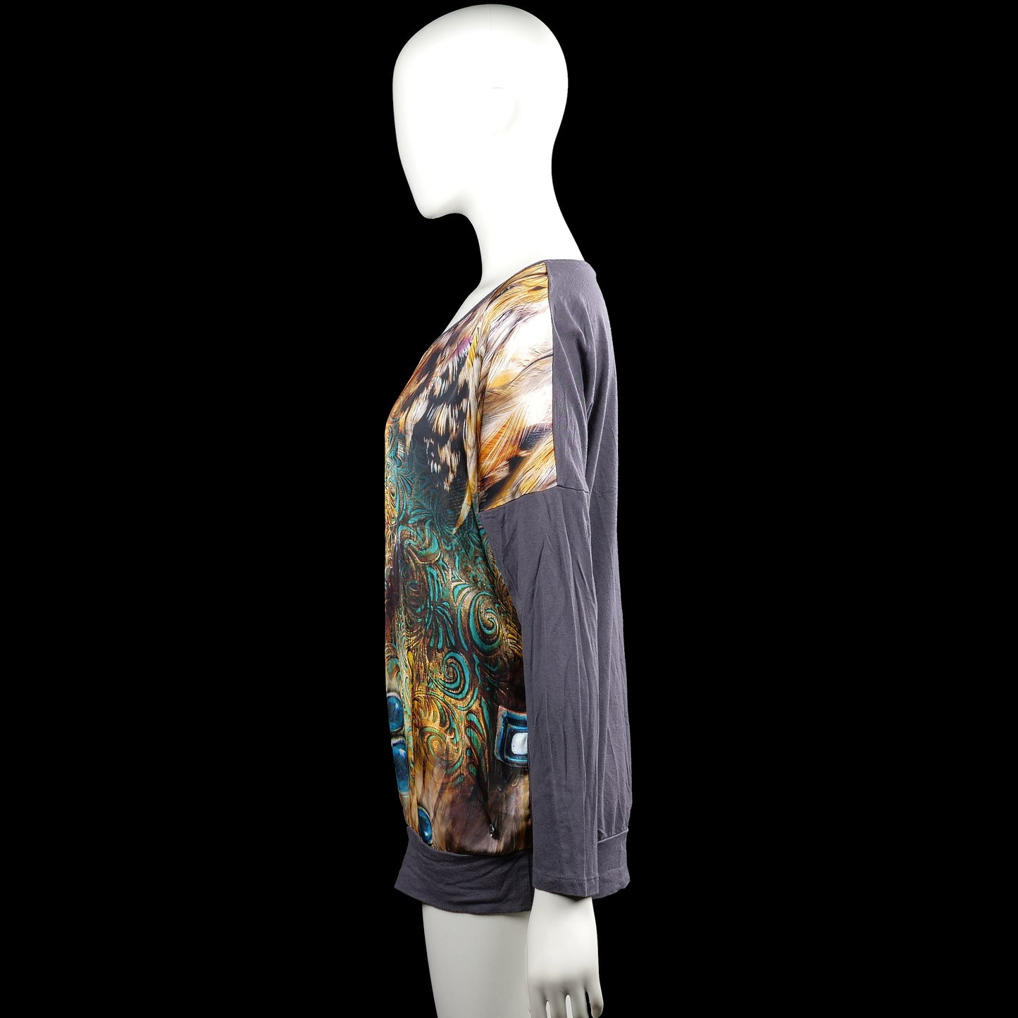 Long-sleeve top - Multicolored - Size XXL