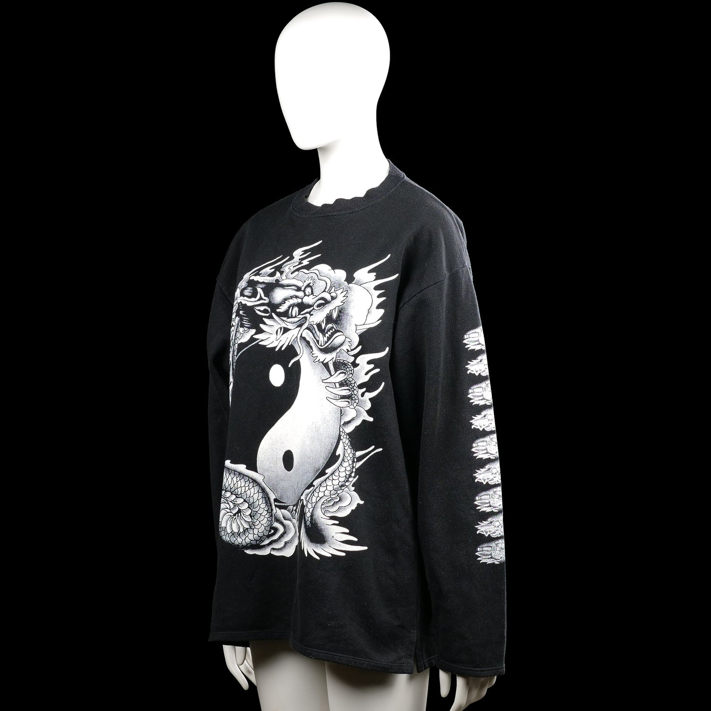 Sweatshirt - Black & White - Size L