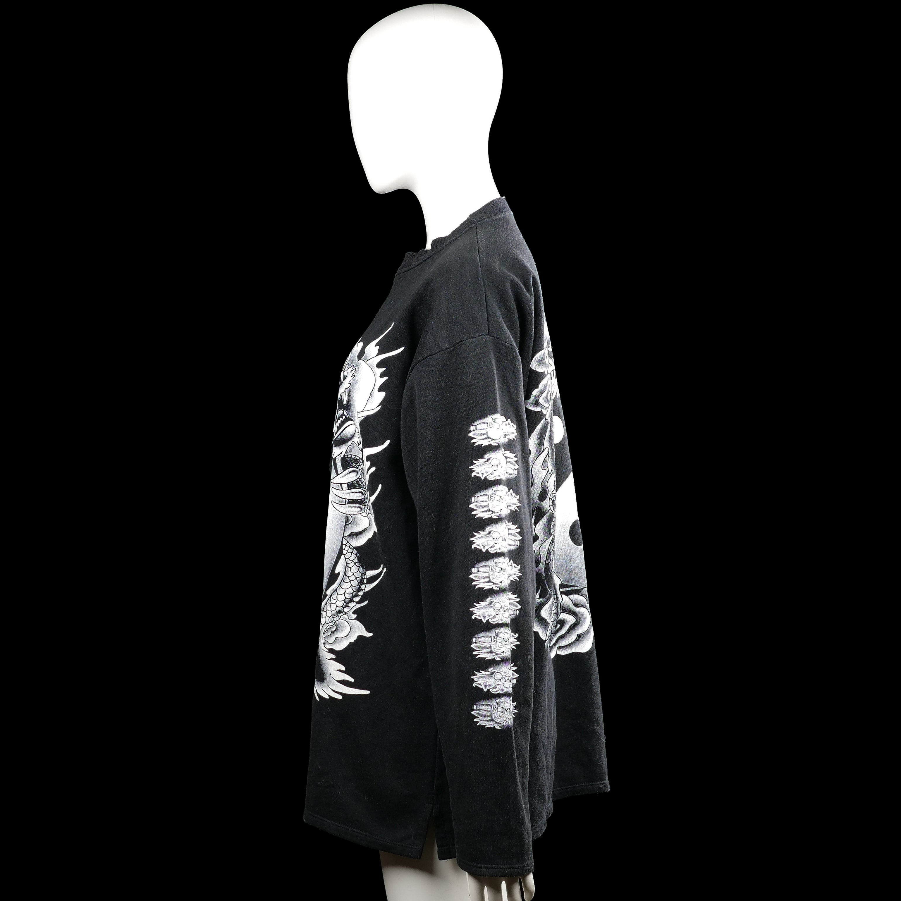 Sweatshirt - Black & White - Size L