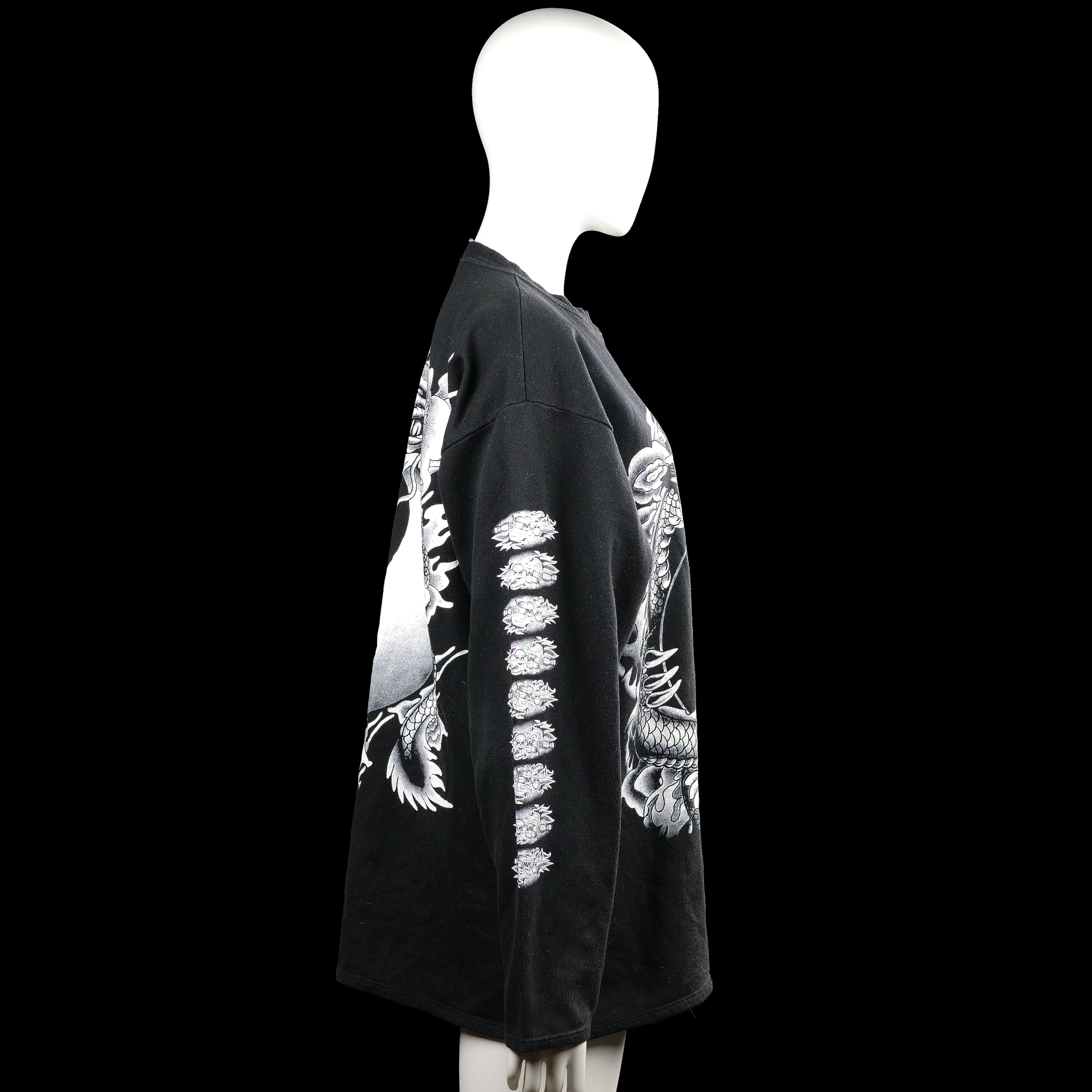Sweatshirt - Black & White - Size L