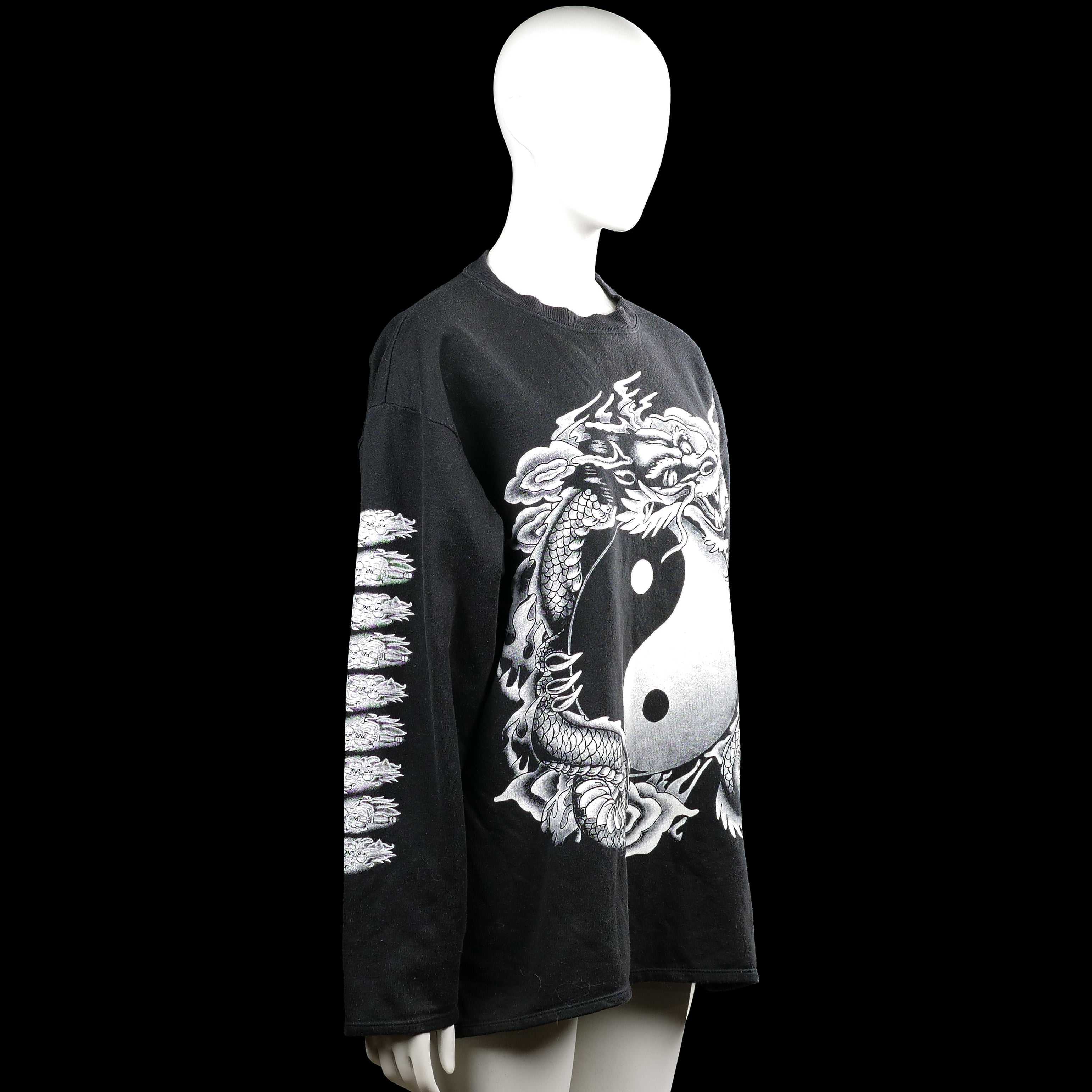 Sweatshirt - Black & White - Size L