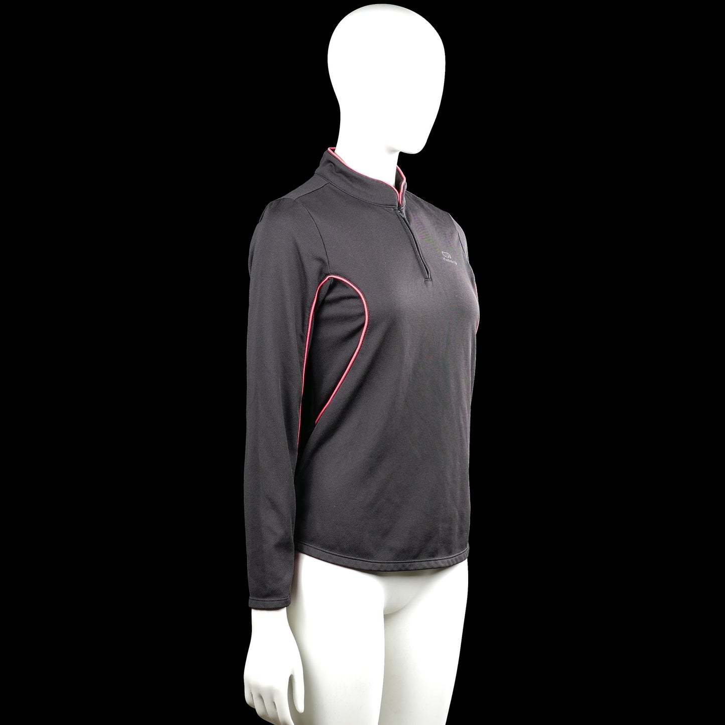 Sports top - Charcoal & Pink - Size 40