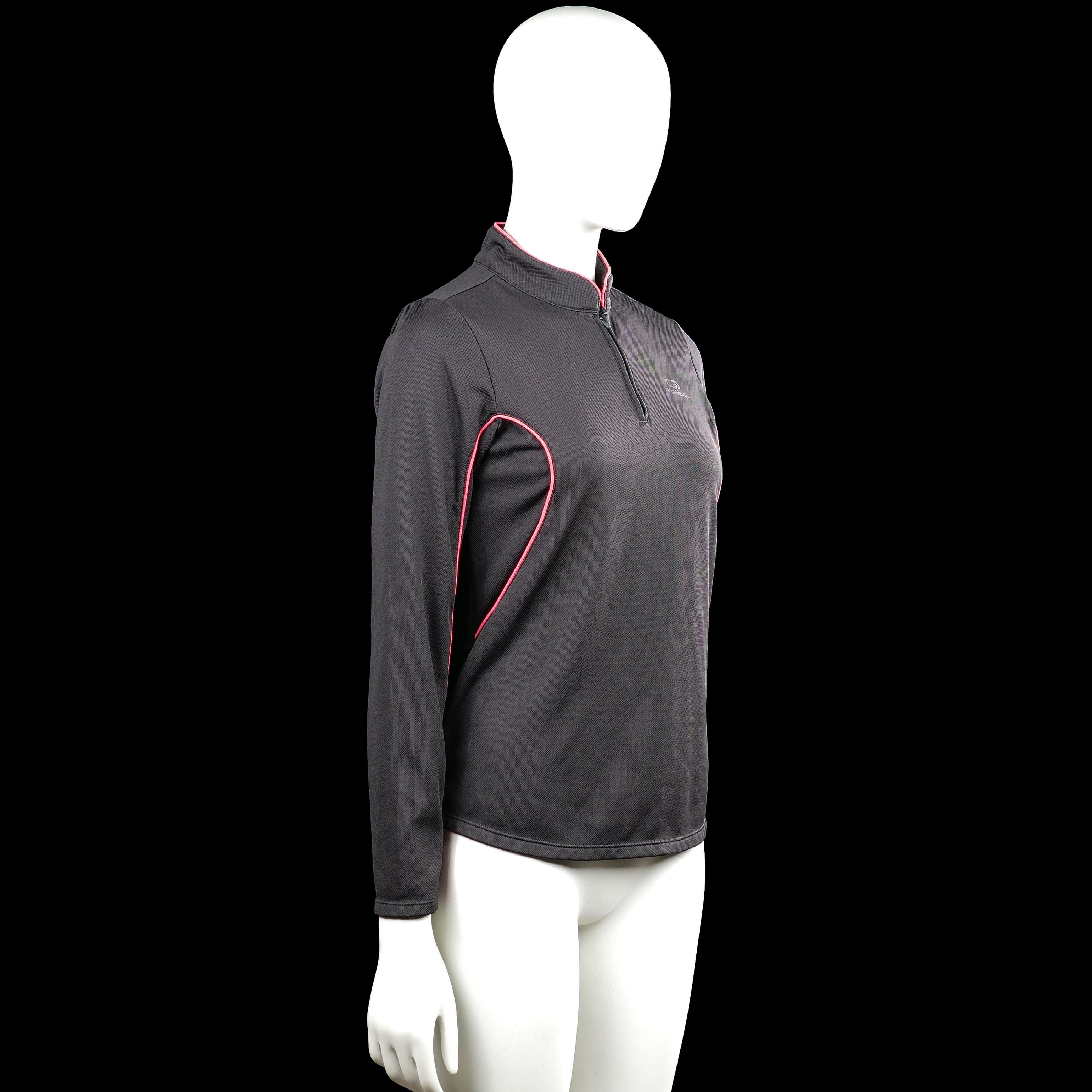 Sports top - Charcoal & Pink - Size 40