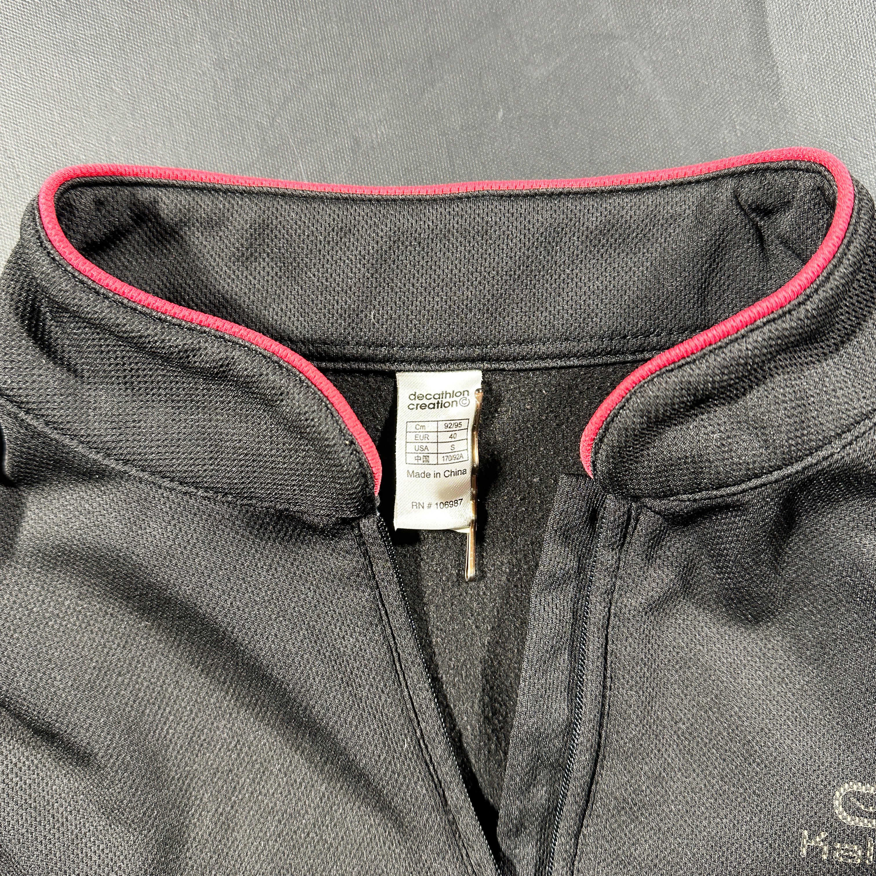 Sports top - Charcoal & Pink - Size 40
