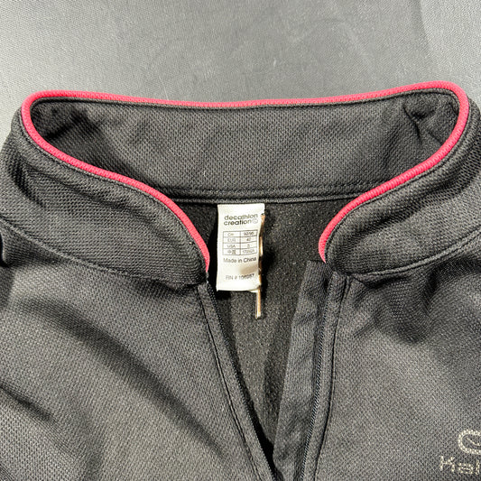 Sports top - Charcoal & Pink - Size 40