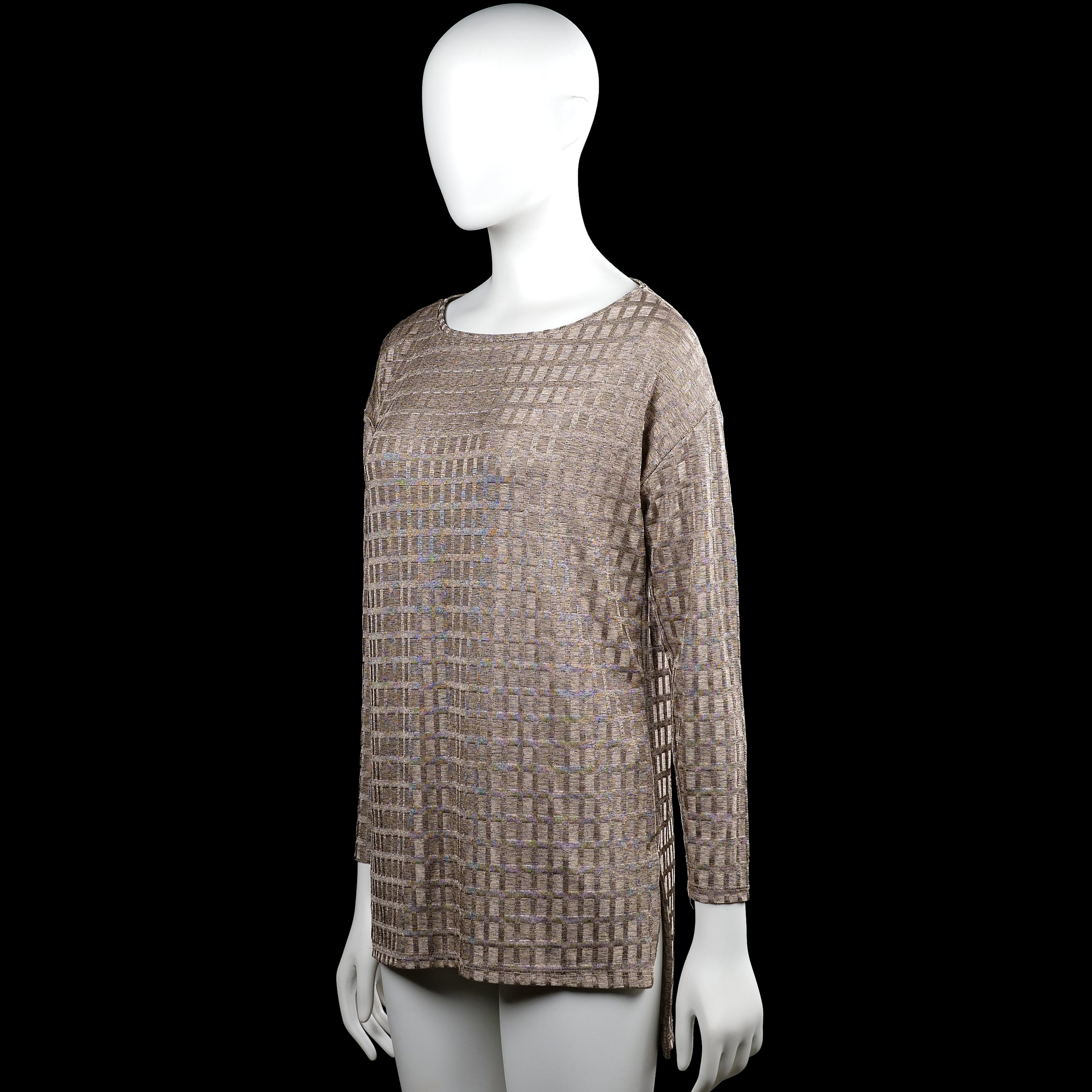Tunic - Taupe & Beige - Size M