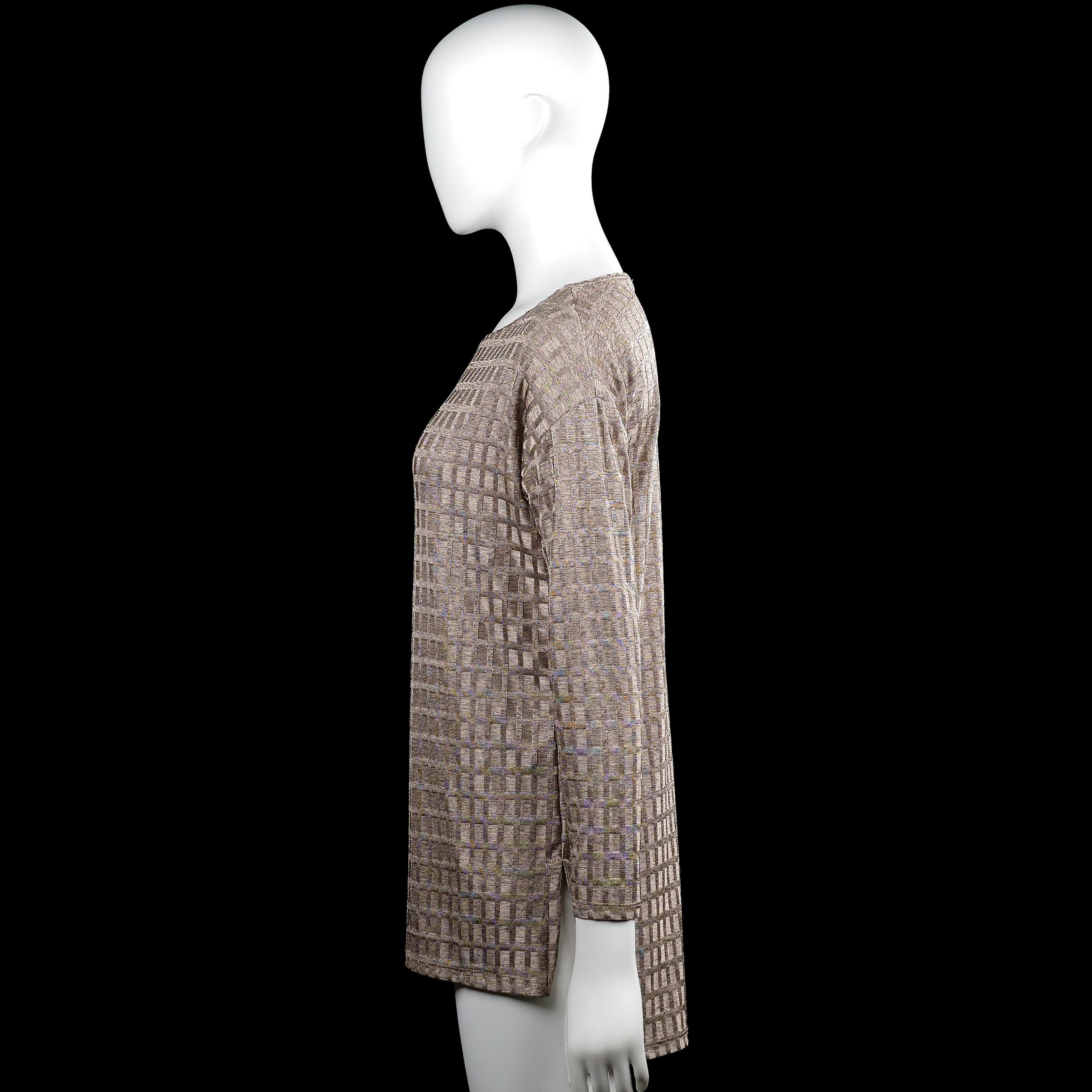 Tunic - Taupe & Beige - Size M