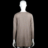 Tunic - Taupe & Beige - Size M