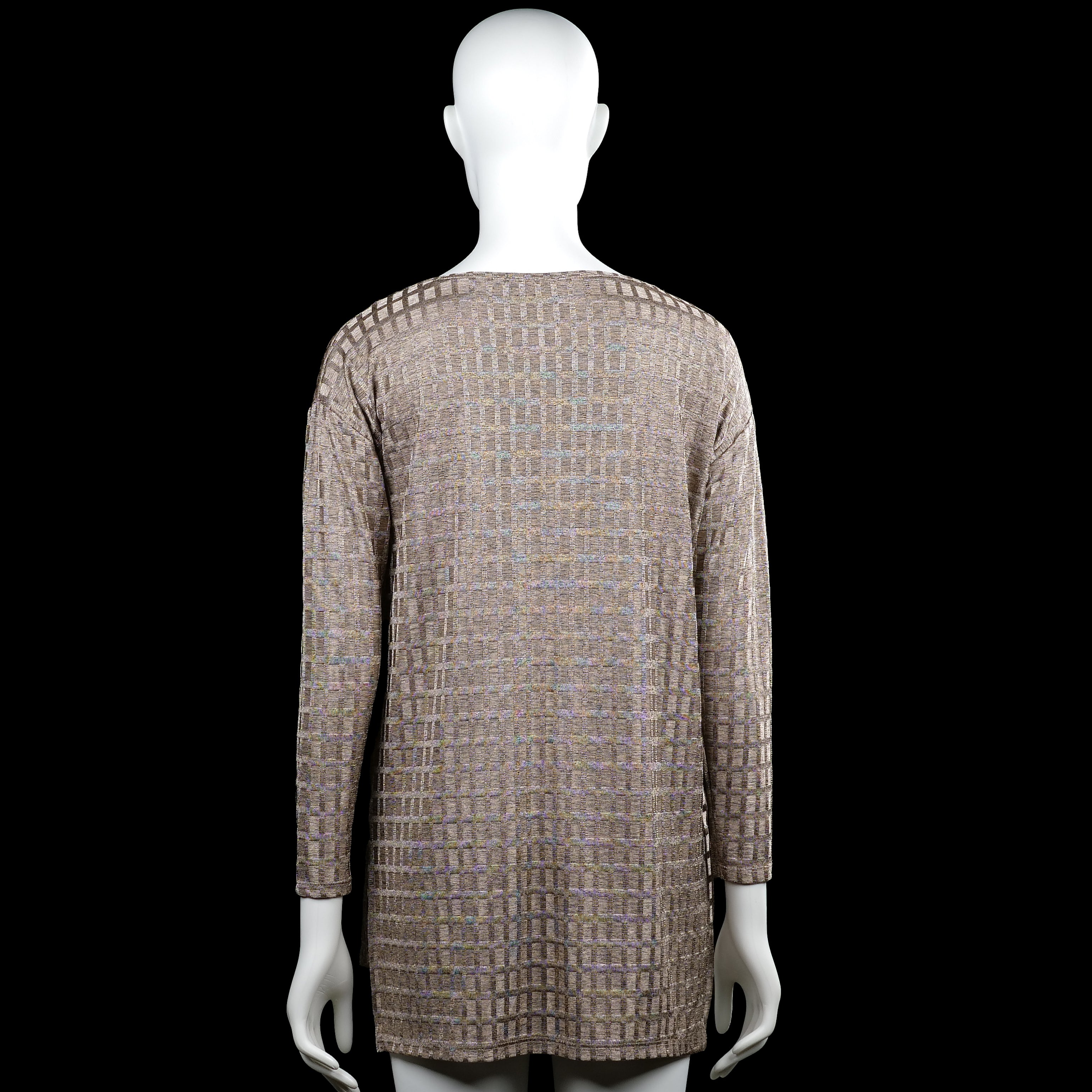 Tunic - Taupe & Beige - Size M