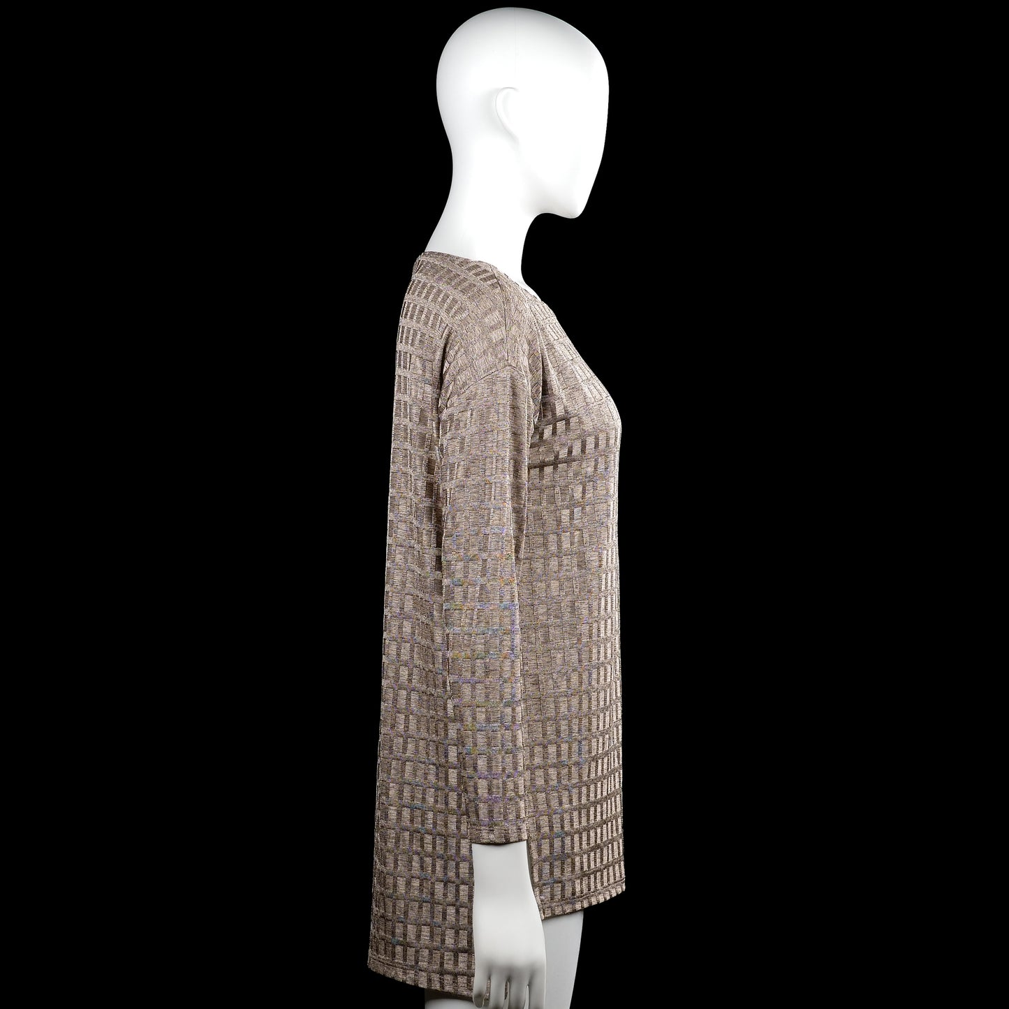 Tunic - Taupe & Beige - Size M