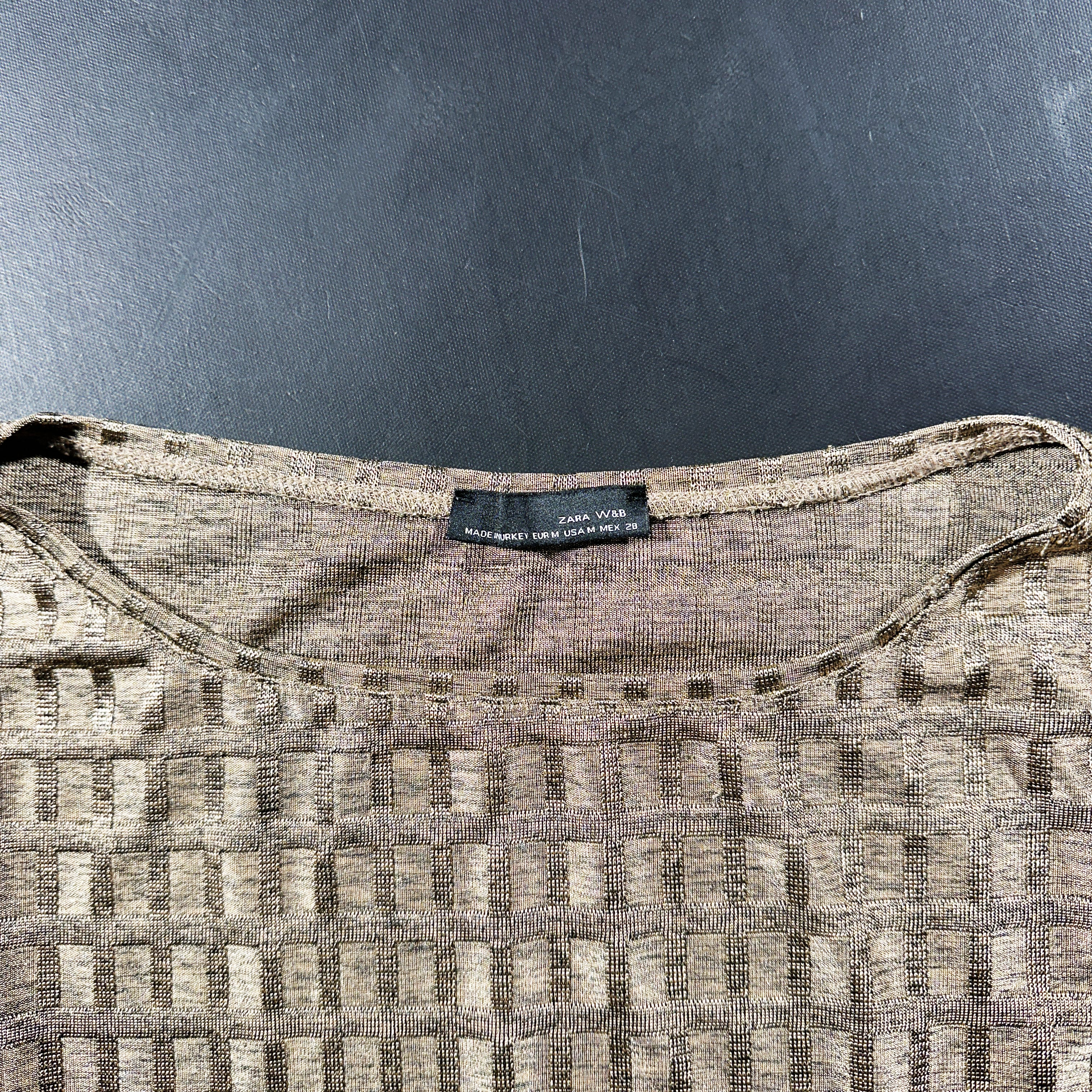 Tunic - Taupe & Beige - Size M