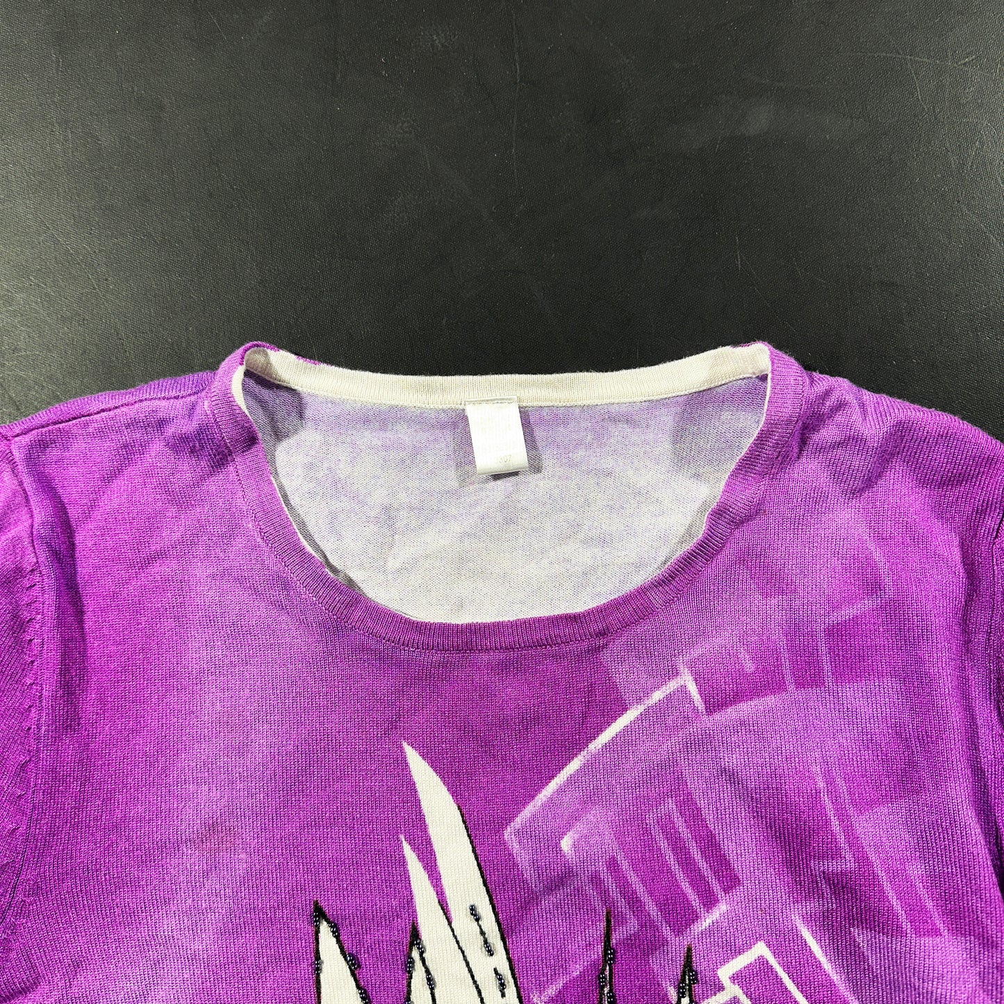 Long-sleeve top - Purple & Black - Size 42