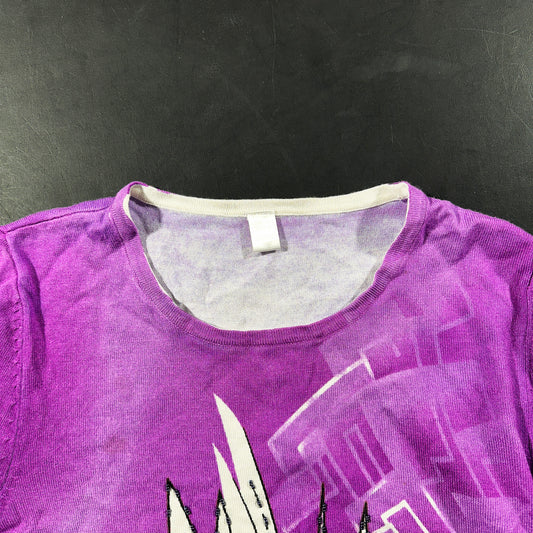 Long-sleeve top - Purple & Black - Size 42