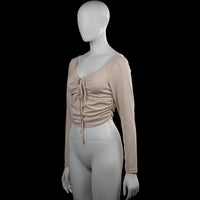 Long-sleeve top - Beige - Size S