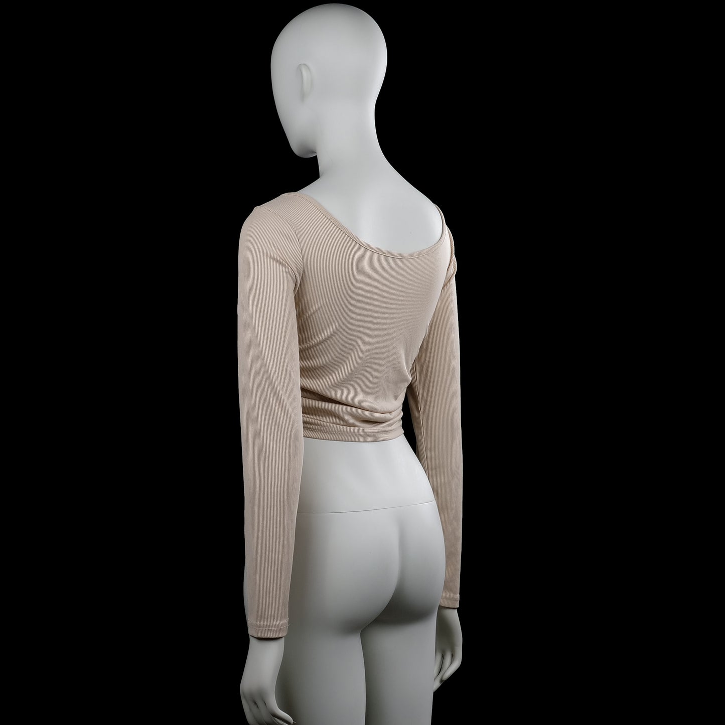 Long-sleeve top - Beige - Size S