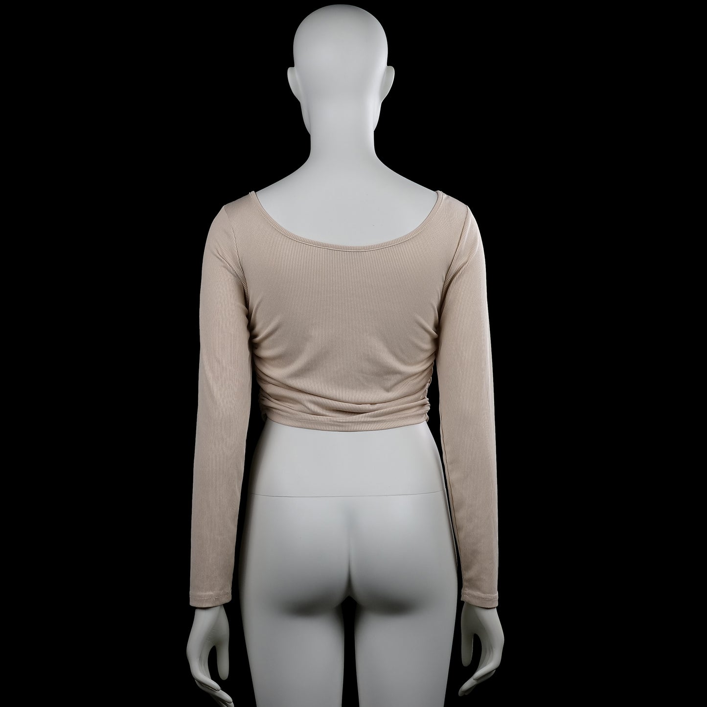 Long-sleeve top - Beige - Size S