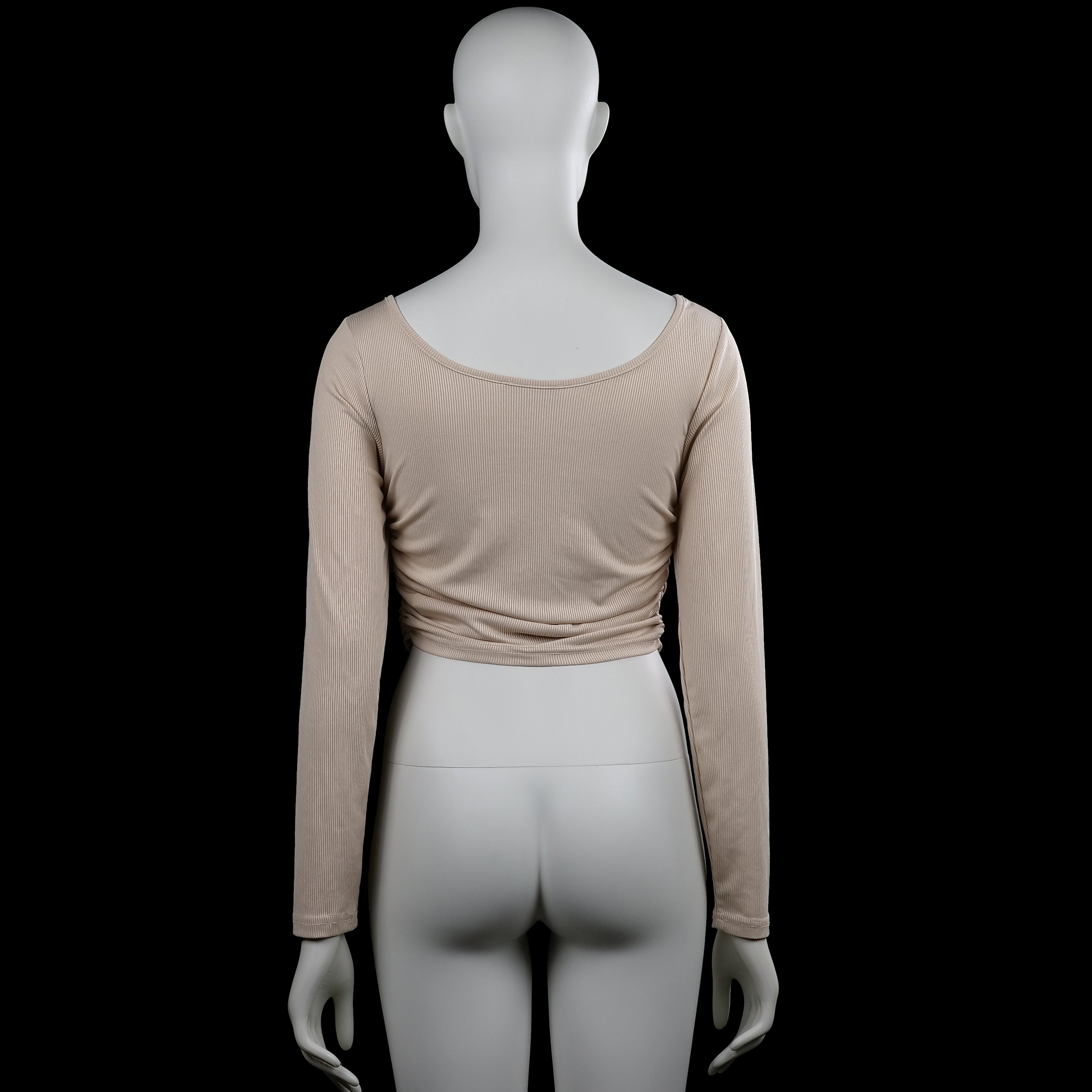 Long-sleeve top - Beige - Size S