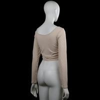 Long-sleeve top - Beige - Size S