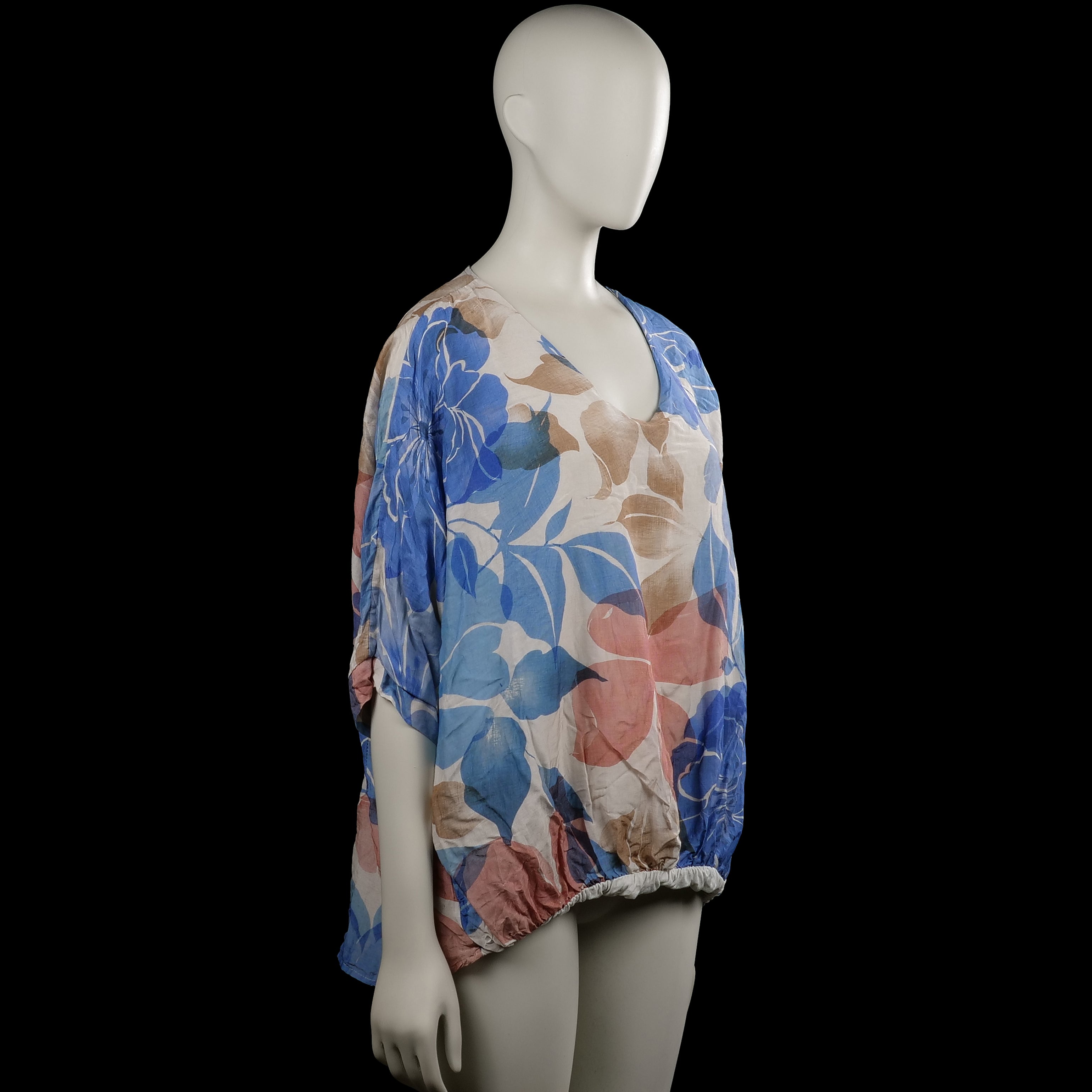 Blouse - Multicolored - Size L, XL
