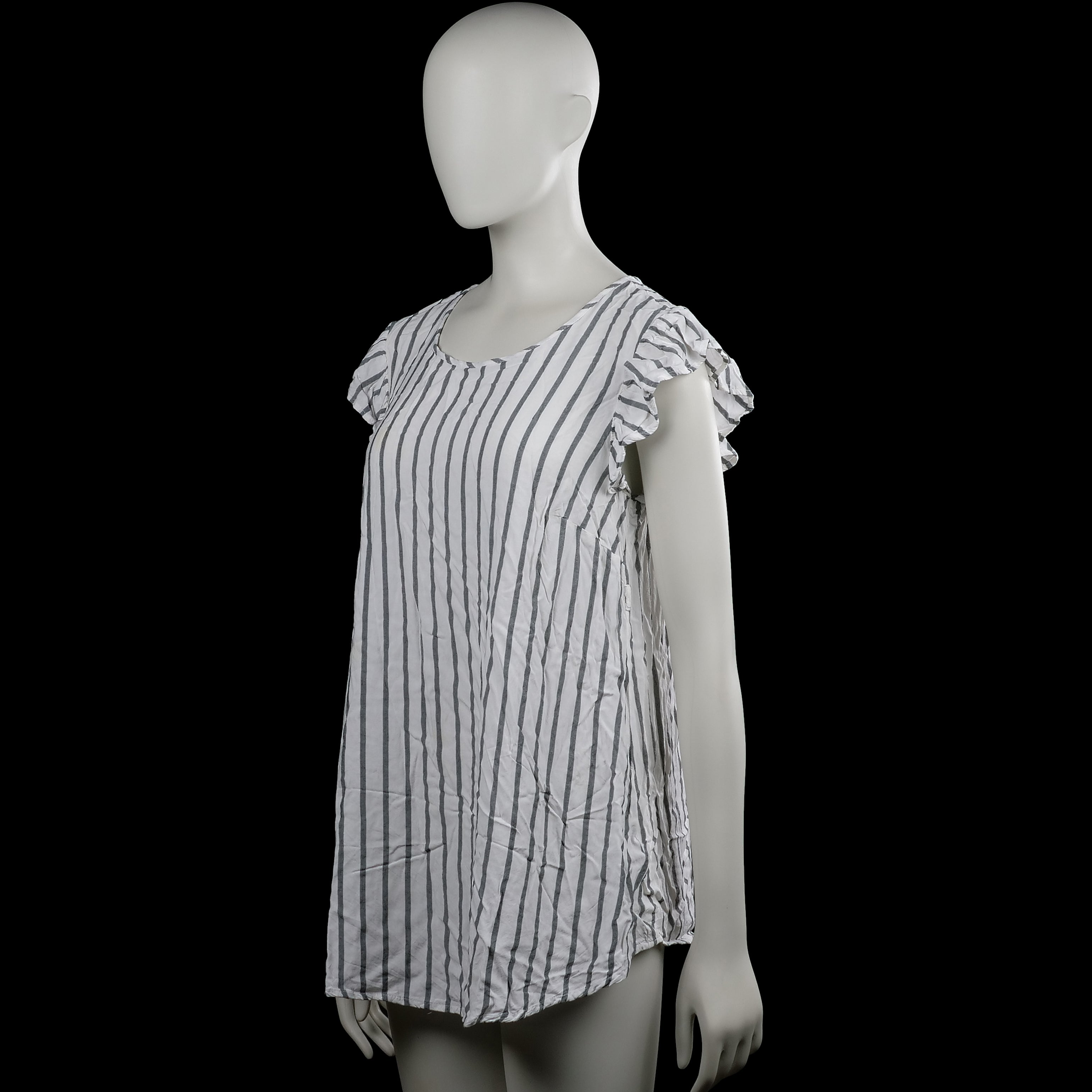 Tunic - White & Gray - Size 38
