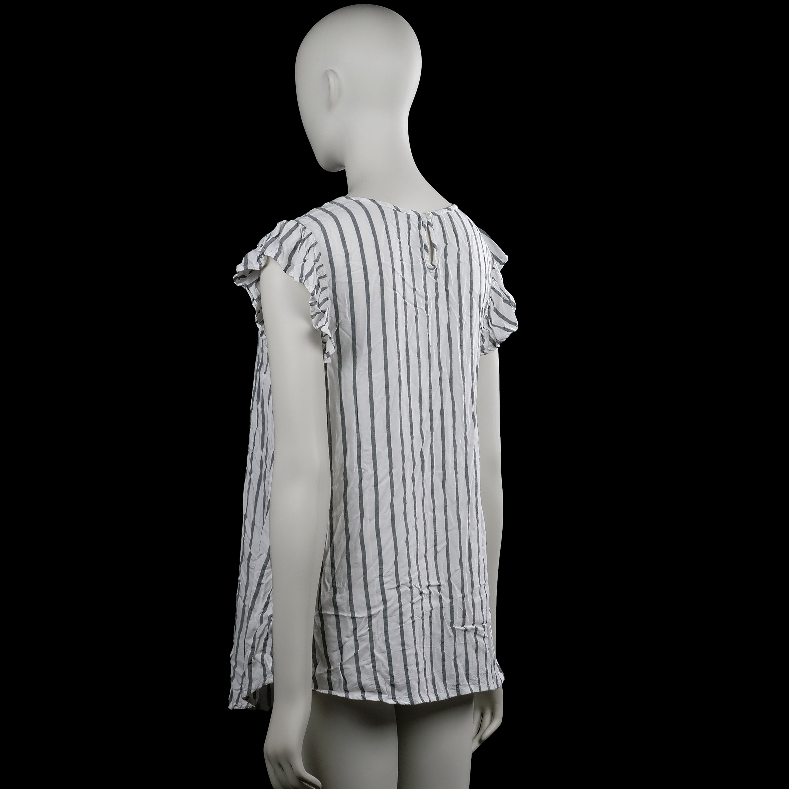 Tunic - White & Gray - Size 38