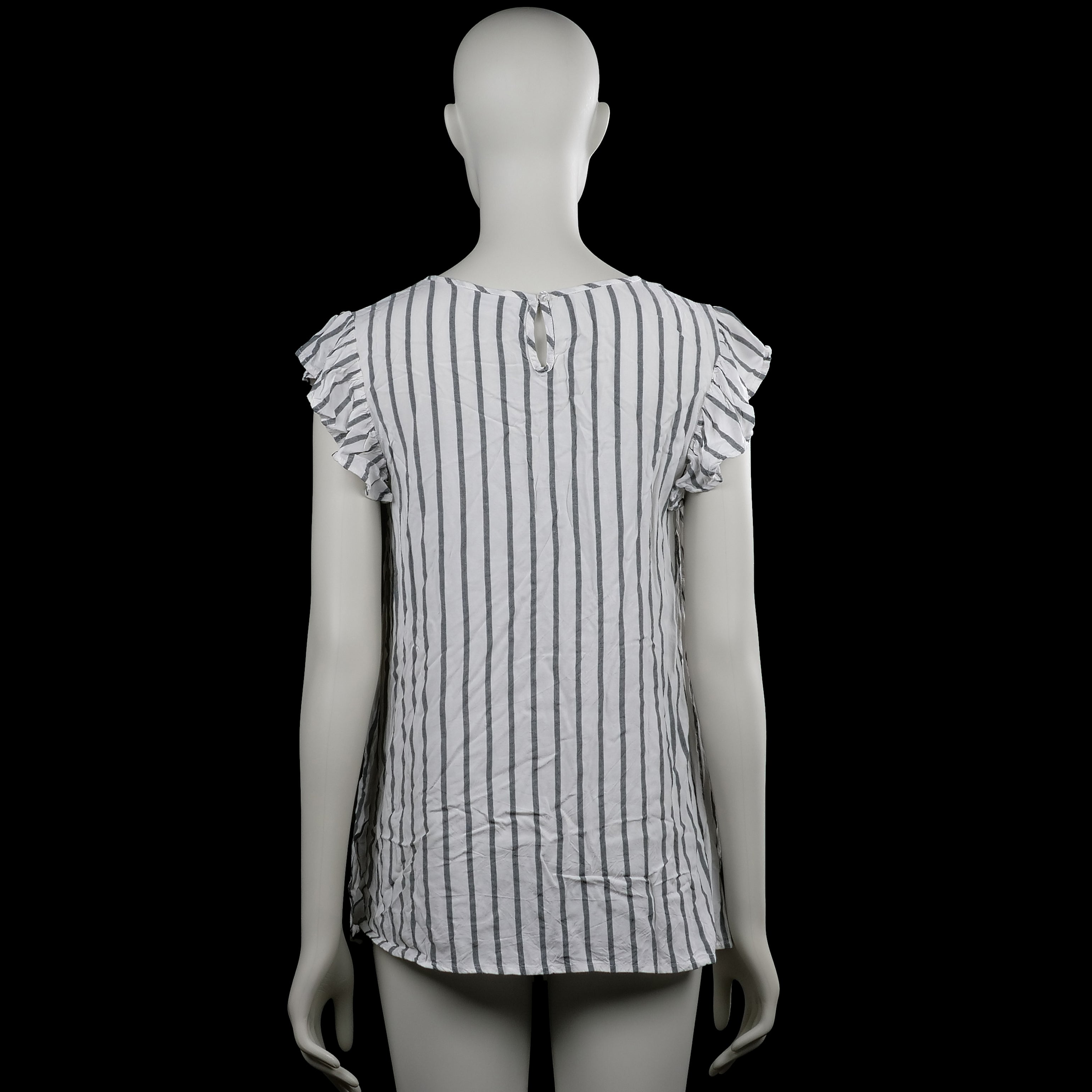 Tunic - White & Gray - Size 38