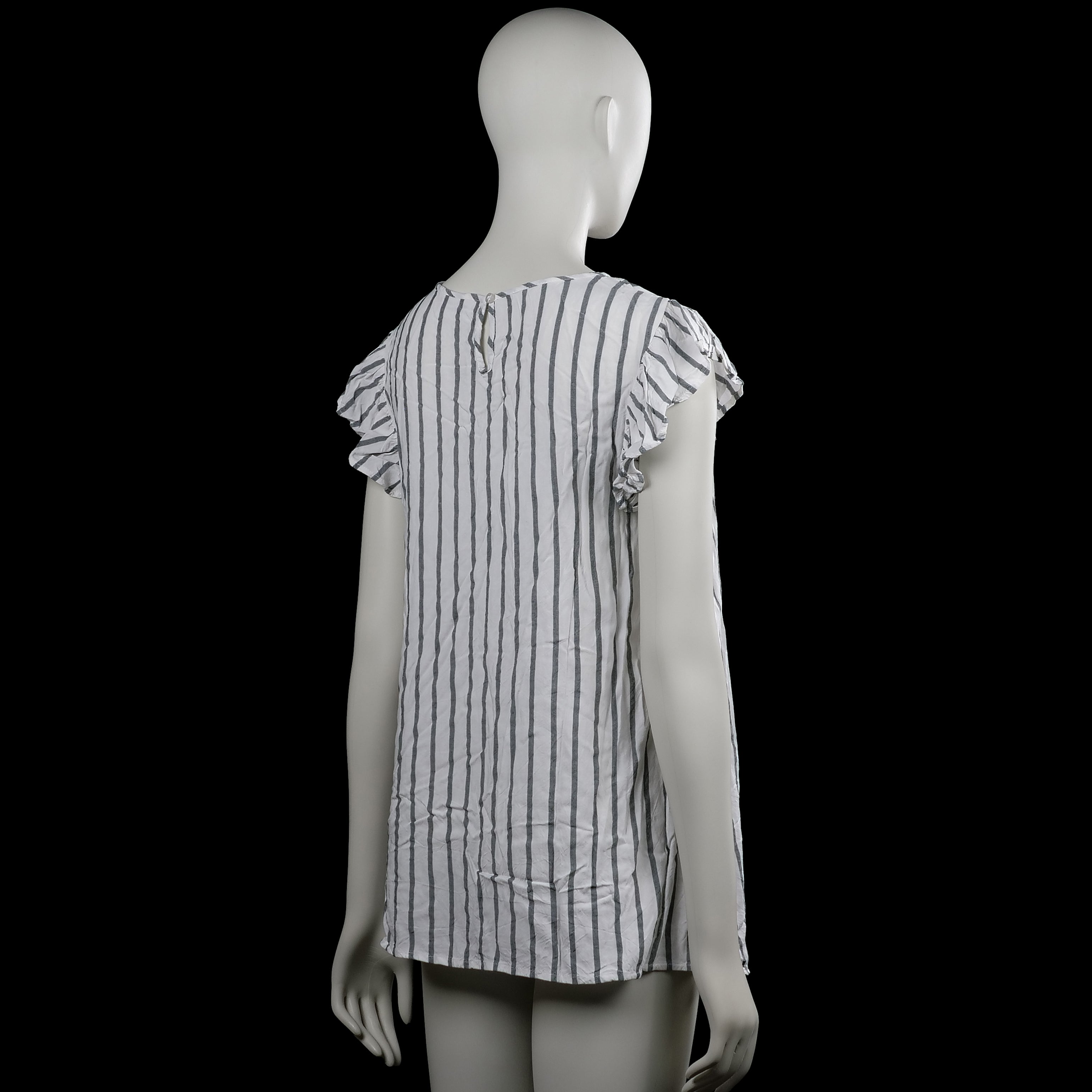 Tunic - White & Gray - Size 38